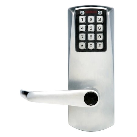 Simplex Kaba Eplex Cylindrical Electronic Pushbutton Lock with 1/2in Throw and 2-3/4in Backset; Key in E2031XSLL626